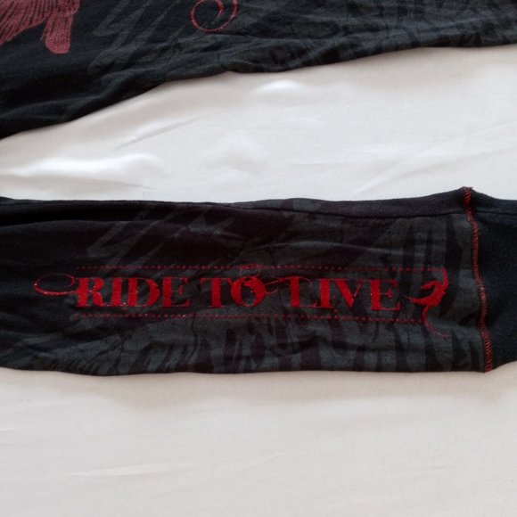 Harley-Davidson Fort Mac black long sleeve graphic tee size m runs small - Picture 3 of 10